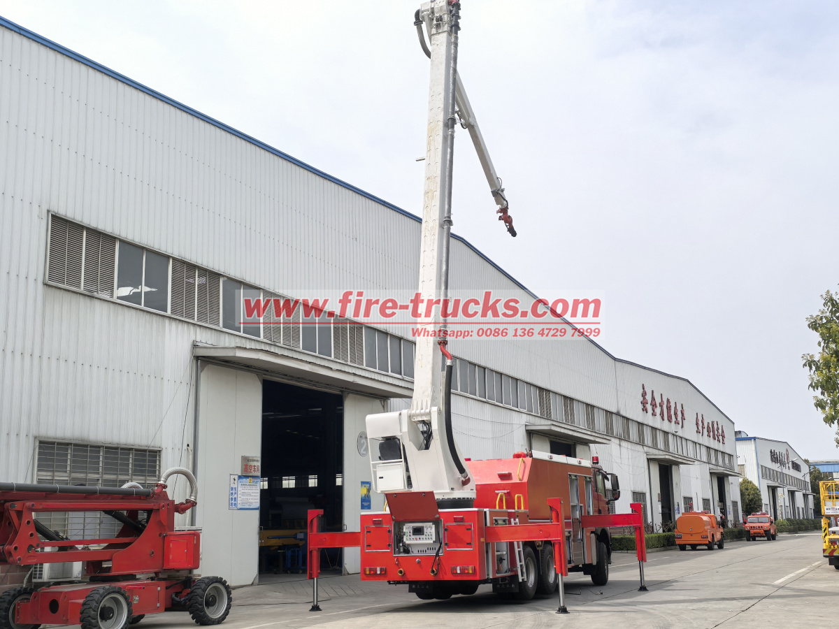 32M Lift high jet fire truck HOWO