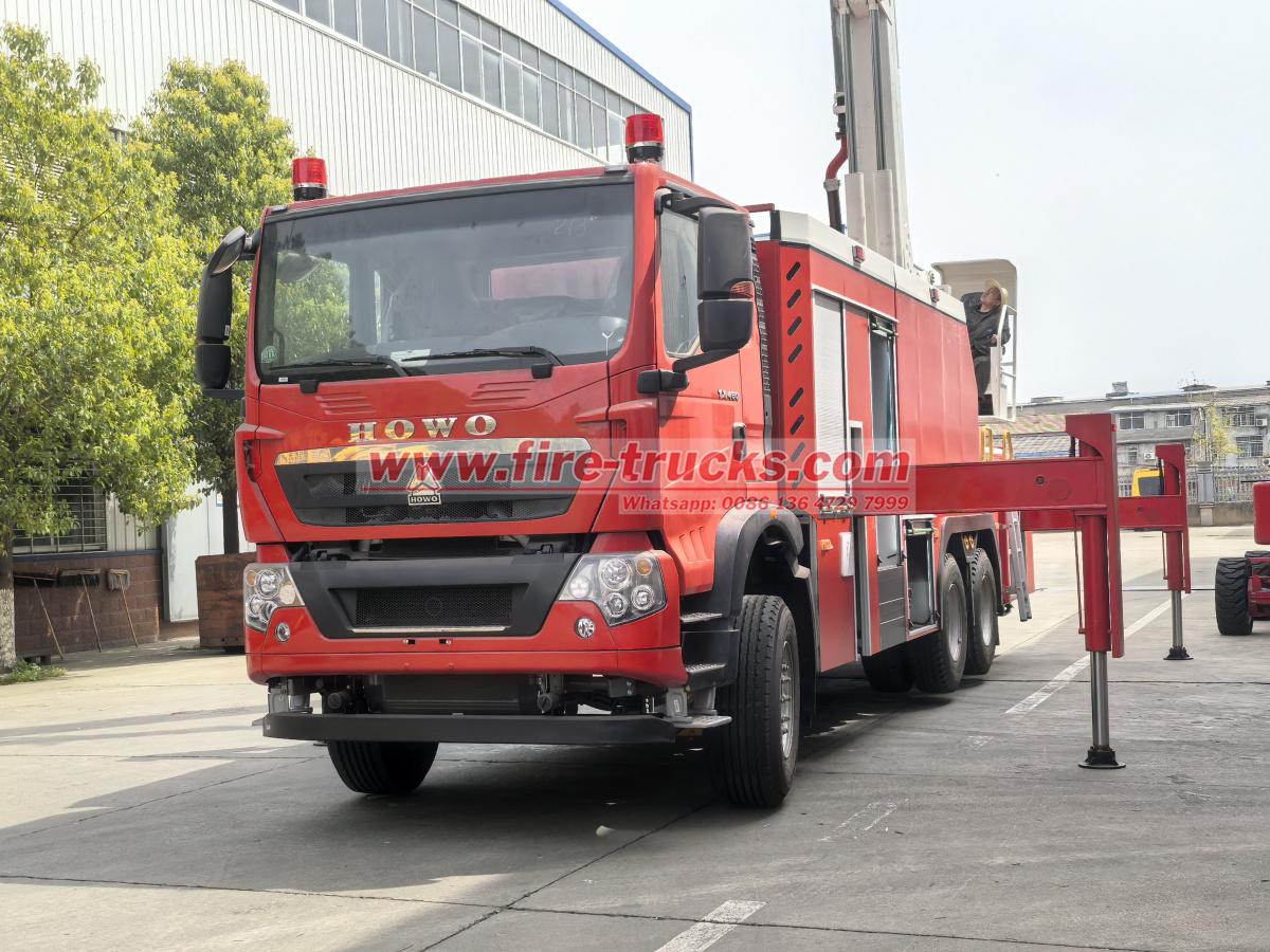 Original factory HOWO lift high jet  fire truck