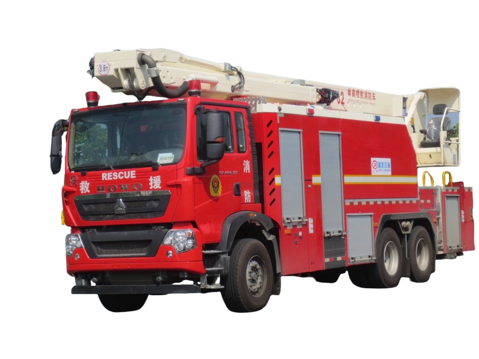 Philippines Lift high jet fire truck HOWO