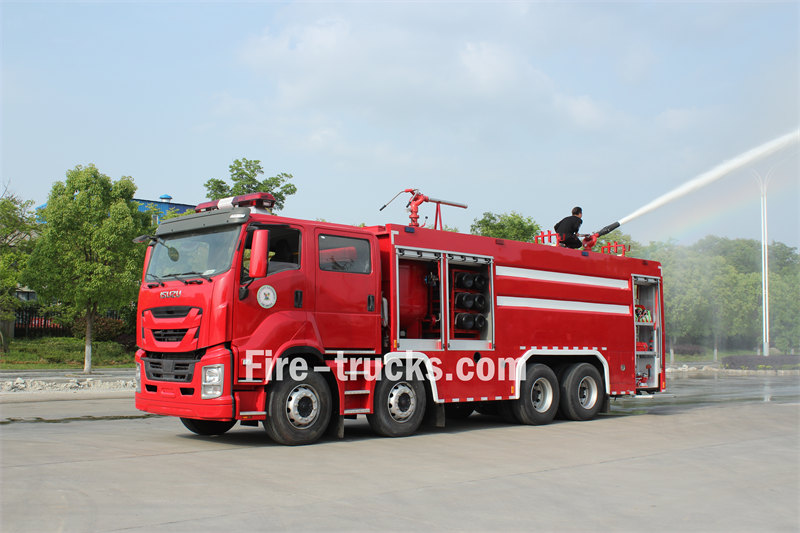 isuzu 10 cbm dry powder fire fighting truck