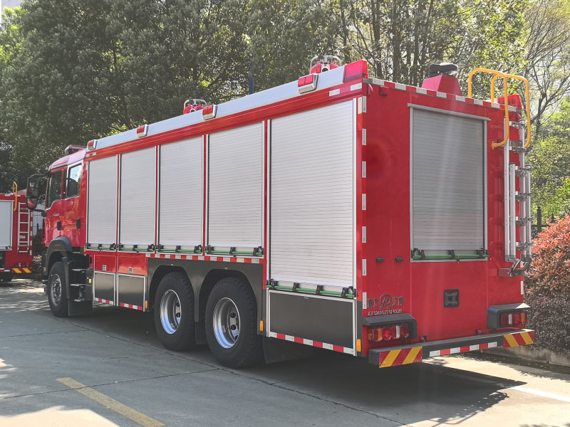 Ghana HOWO dry powder fire truck technical drawing