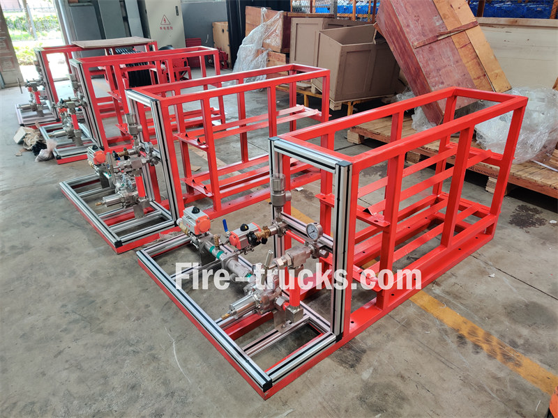 HOWO fire engine nitrogen bottles storage box