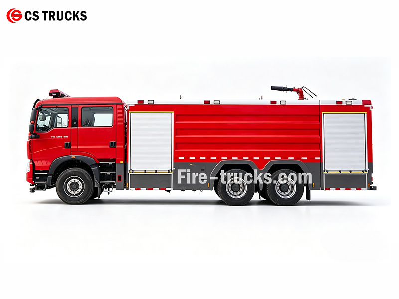 HOWO 6x4 rescue foam pumper truck