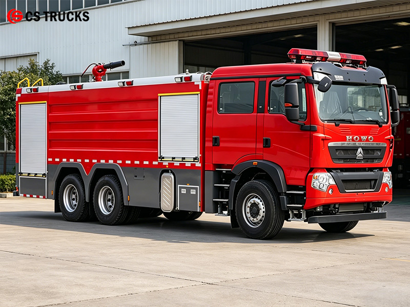 HOWO 6×4 wildland foam fire truck for sale