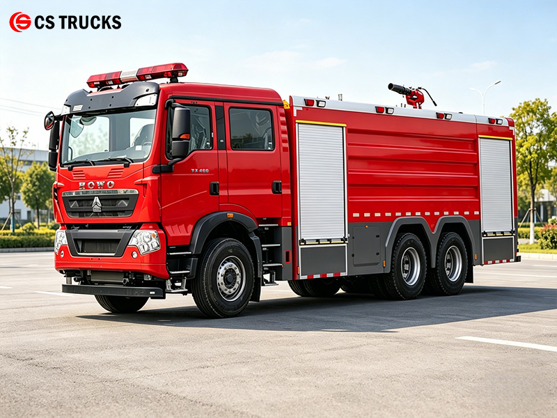 HOWO 6x4 industrial foam fire truck