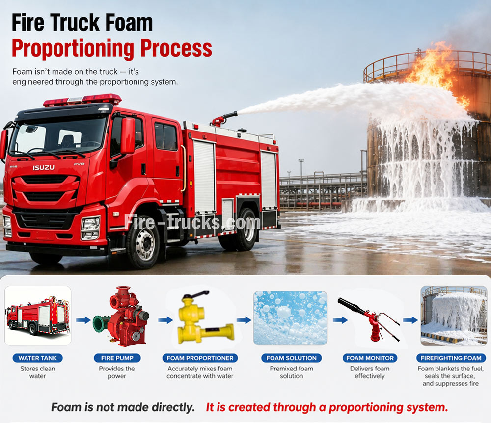 how fire truck mixes foam and water procedure how fire truck mixes foam and water procedure