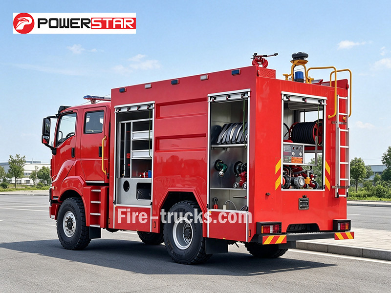 ISUZU GIGA 4x4 Official Rescue Fire Truck for Albania Road Accident Fire