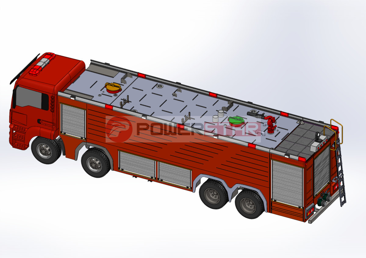 8x4 HOWO combined agent fire fighting vehicle engineering drawing 8x4 HOWO combined agent fire fighting vehicle engineering drawing