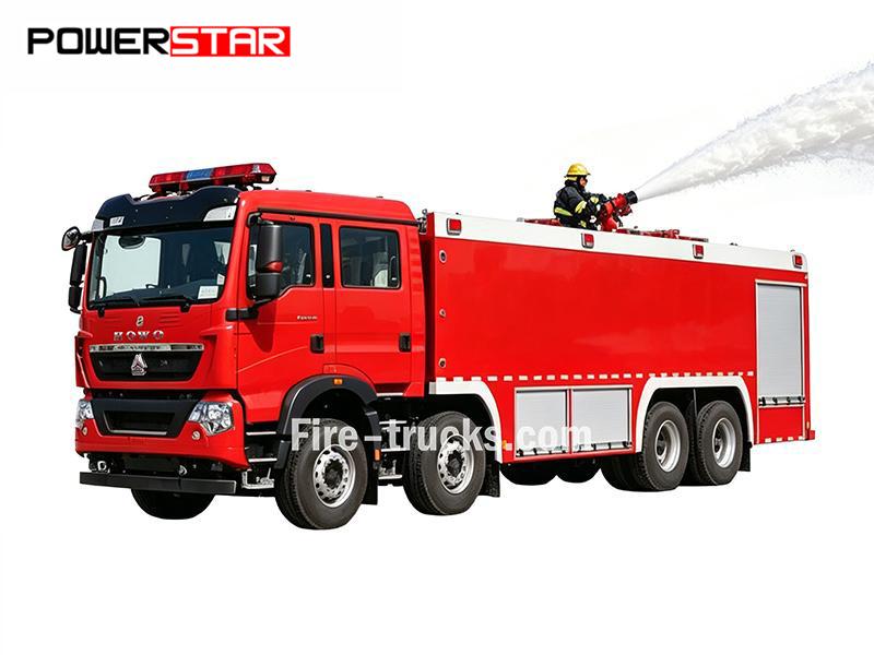HOWO TX Fire Tender With CB10/120 Fire Pump - POWERSTAR Trucks