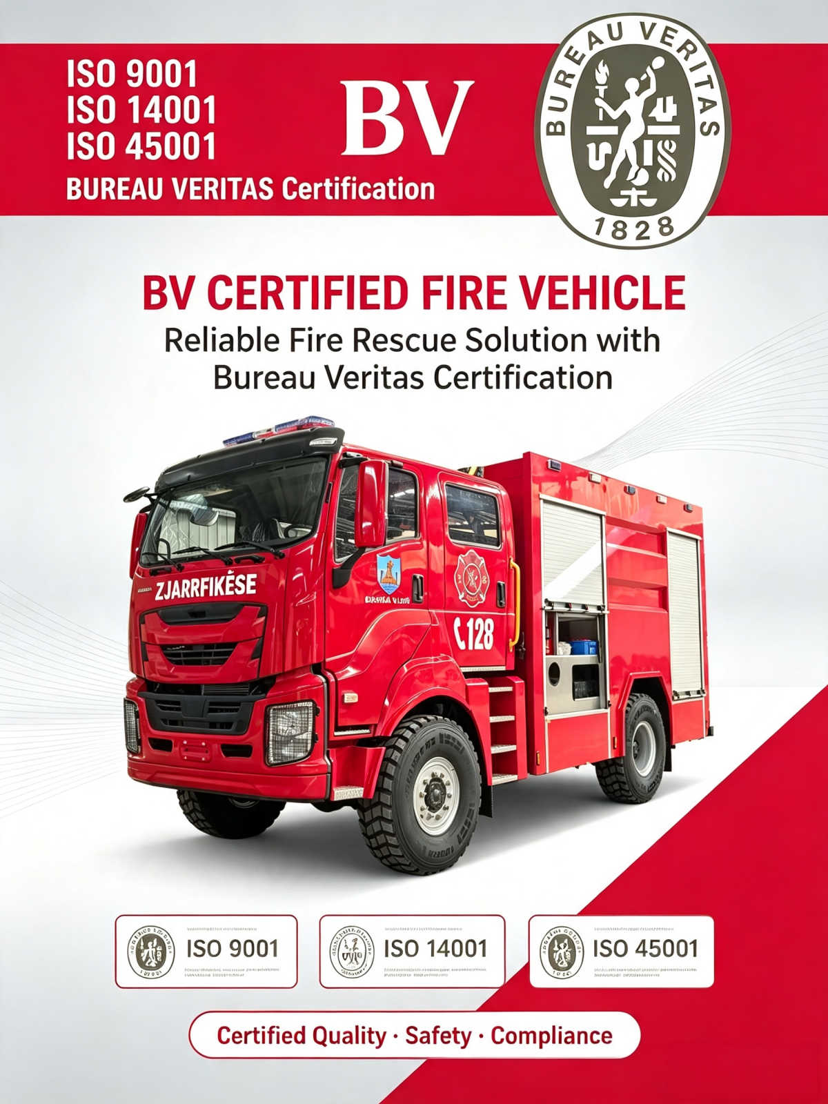 GIGA ISUZU 4x4 İtfaiye Araçları BV sertifikası Bağlama Koşulları Raporu