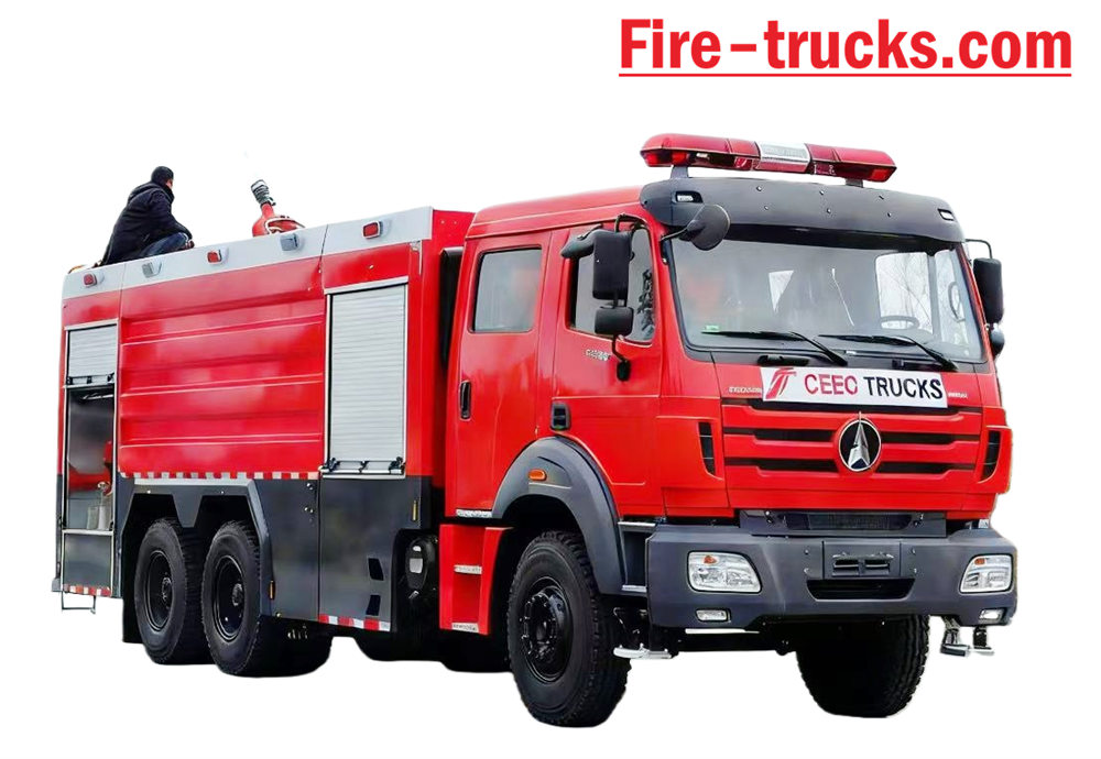 Beiben 12000 liters foam fire rescue fighting truck operational manual